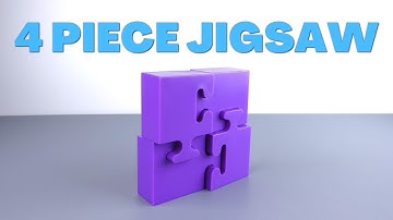 4 Piece Jigsaw Puzzle - Binary Arts - ThinkFun - Solution Tutorial
