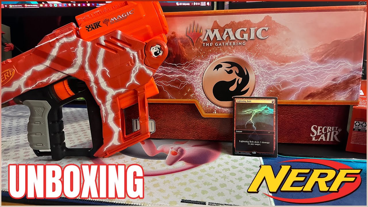 【未開封】Nerf LMTD Lightning Lair 稲妻シングルカード付 Nerf LMTD Lightning Lair Unboxing (Magic The Gathering