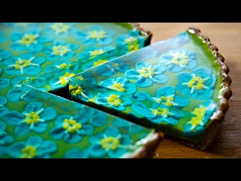 Forget-me-not Chocolate & Jelly Ganache Tart