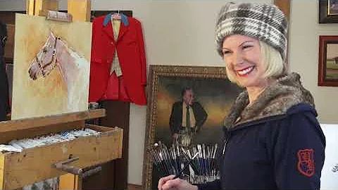 Oil painting techniques and how to paint horses wi...