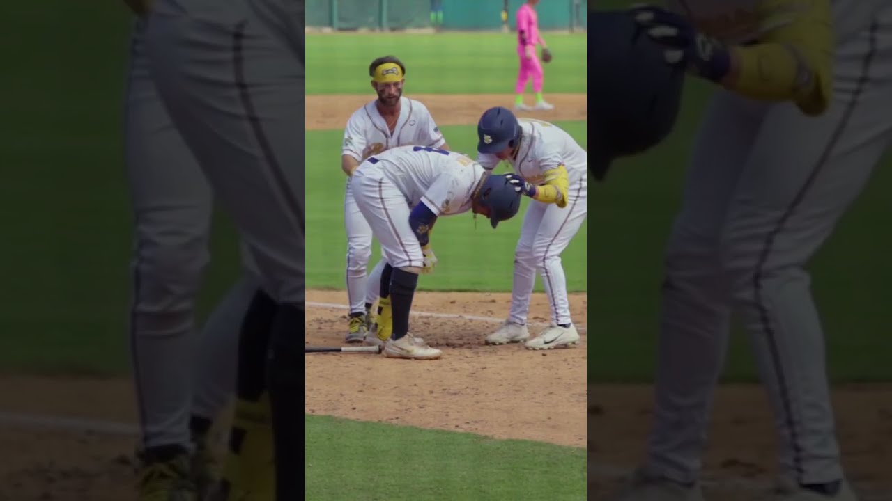 He Did The Stanky Leg After Getting Hit Savannah Bananas Bananaball Baseball Dance