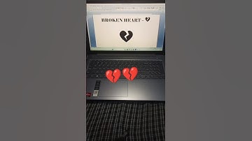 Broken 💔 heart symbol in Ms Word | computer course #brokenheart #tech