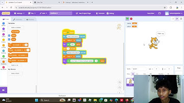 CARA MENGHITUNG VARIABEL DI SCRATCH DAN PYTHON