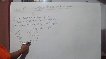9th Maths  surface areas and volumes  exercise 10.1 problem-2