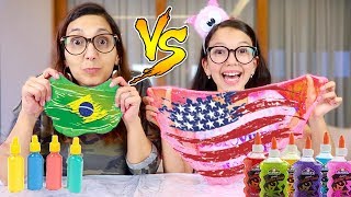 SLIME DO BRASIL VS SLIME DOS ESTADOS UNIDOS | Luluca