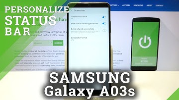 How to Hide Status Bar and Navigation Buttons on Screenshot in SAMSUNG Galaxy A03s