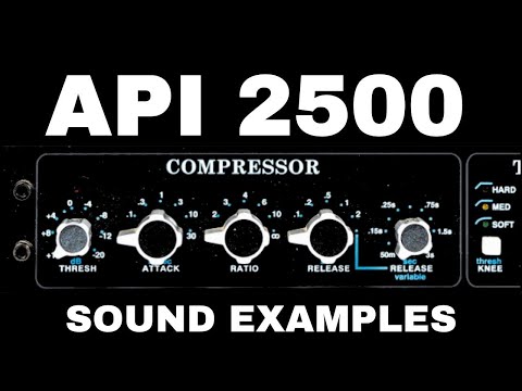 API 2500 in Action: No Talking, Just Sound