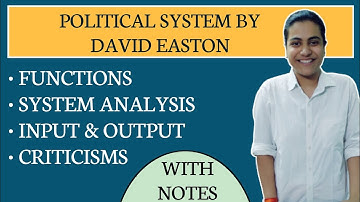 Political System by David Easton | System Analysis | Input Output Analysis in System Approach