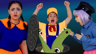 Don't Play on the Manhole Cover | Kids Funny Songs