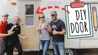 DIY DOOR for RV LIVING  Build a Door for your RV  Do It Yourself