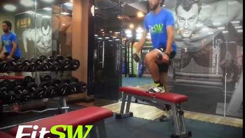 Dumbbell Step Up: Leg Exercise Demo How-to