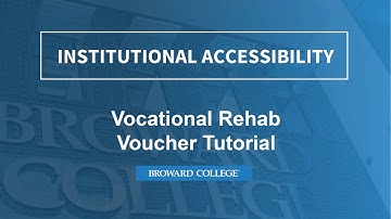 Vocational Rehab Voucher Tutorial