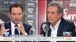 Benoît Hamon face à Jean-Jacques Bourdin : Macron est un président immature 11/09