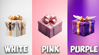 CHOOSE YOUR GIFT🎁 WHITE ,PINK OR PURPLE 🤍💝💜