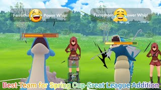 Spring Cup Great League Addition!! Using Best Team In Pokémon Go Battle Leauge (GBL) Pokemon Go PvP