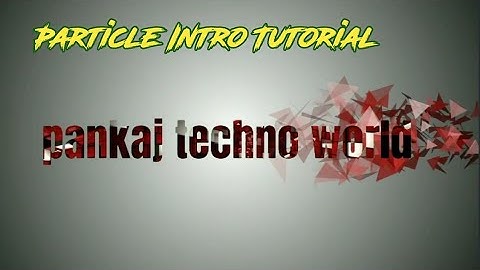 Particle text animation intro Tutorial in Kinemaster | particle intro templates after effect