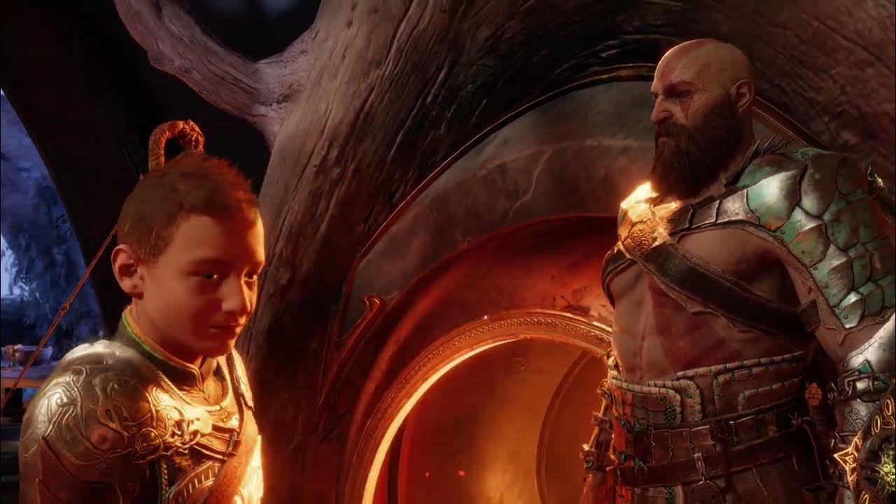 God of War Ragnarok Unlocking The Mask Brok "Happy Ragnarok Everybody" Atreus Mask Plan