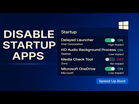 🚫 Disable Startup Apps in Windows 10/11 | Speed Up Boot Time Instantly ⚡ (2025)