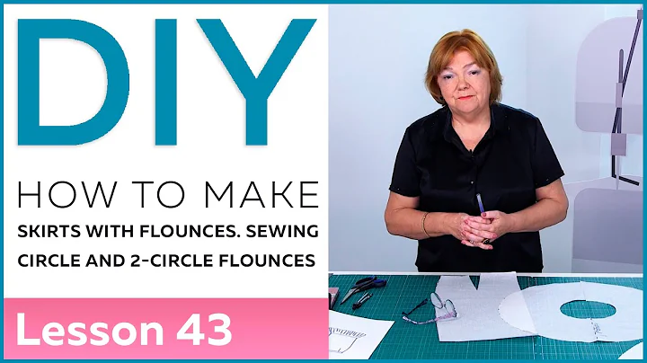 DIY: How to make skirts with flounces. Sewing circle and 2-circle flounces.