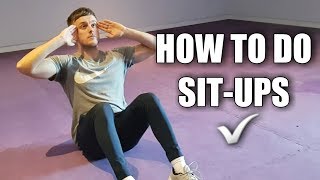 How to do Sit Ups | Proper Form!