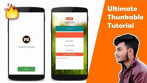 how to create a professional live cricket app with Thunkable 2018 | Free aia file