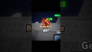 What does Blaze Aura do in Survival Zombie Arena #roblox