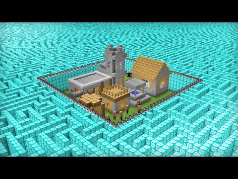 Я ЗАЩИТИЛ ДЕРЕВНЮ ЖИТЕЛЕЙ ЛАБИРИНТОМ В МАЙНКРАФТ | Компот Minecraft