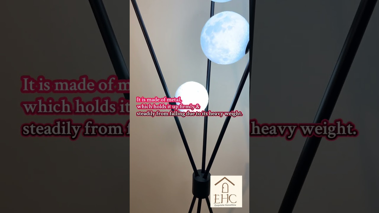 Tripod Floor Lamp + Free 3 Color G9 Bulbs