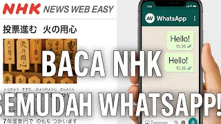 BACA KORAN NHK JEPANG SEMUDAH STATUS WHATSAPP! 🔥 Tips Rahasia Ini Wajib Coba