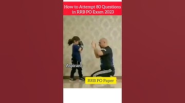 How To Attempt 80/80 in RRB PO #rrbpo2023 #shorts