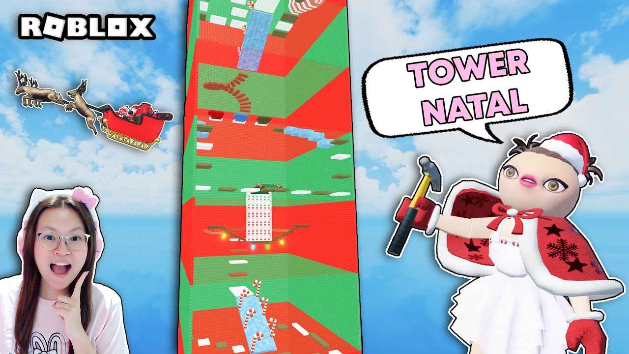 Bangun Tower Tema Natal ?!! [Roblox Indonesia]