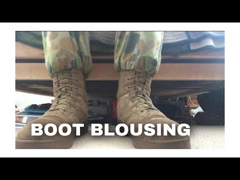 Australian Army Cadets | How to Blouse your Boots