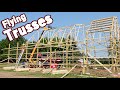 Setting the Trusses  - 40x72 Gambrel Post Frame Episode 4