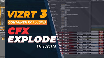 Vizrt 3 Container FX Explode Plugin Tutorial