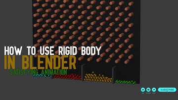 How To Use Rigid Body Physics In BLENDER EASY Beginners Tutorial