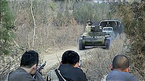 日軍開坦克前去支援，怎料途中遇到八路軍埋伏，直接全軍覆沒  ⚔️  抗日 - 天天要聞