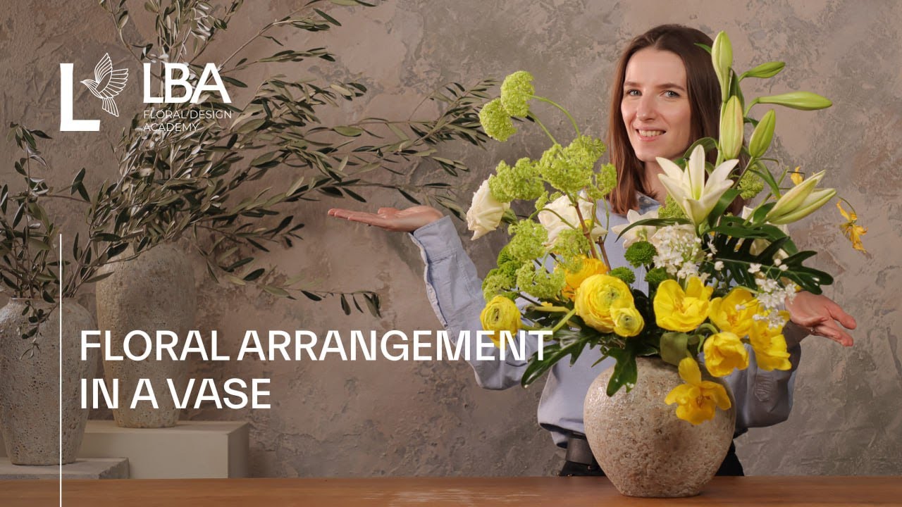 HOW TO ARRANGE FRESH FLOWERS IN A VASE | LBA TUTORIAL
