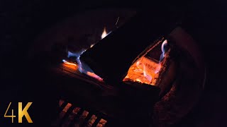 Lakeside Campfire with relaxing waves in 4K for Sleep, Insomnia, Meditation, or Study