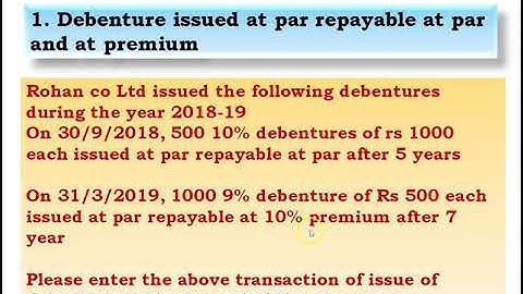 BCOM II # ISSUE AND REDEMPTIOM OF DEBENTURE # Practical Problem Solved # Part 2