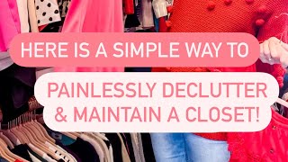 A simple way to declutter and maintain a closet 🤩💗🎀