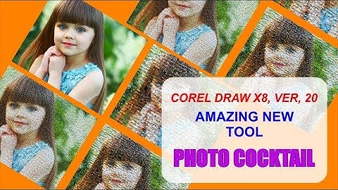 CorelDraw Tutorials | How to Create Stunning, Photo Mosaic Portraits COREL DRAW X8 Cocktail