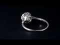 SPECTACULAR ART DECO 1.15 CT FLAWLESS DIAMOND SOLITAIRE ENGAGEMENT RING!