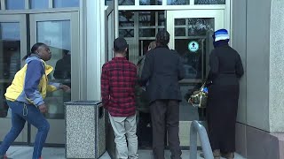 Web Extra: Chaos outside the Waterbury Courthouse