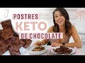 3 POSTRES KETO, SIN AZÚCAR Y SALUDABLES!