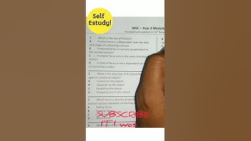 Friction | घर्षण | Nimi Question Bank | ITI Workshop Calculation and Science 2nd Year | Bharatskill