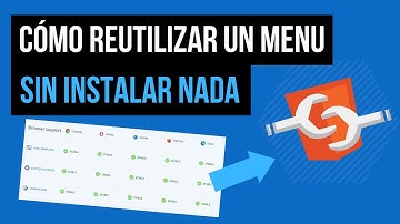 Como reutilizar un menu en html sin instalar nada | Web component