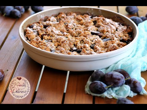 Einfaches Pflaumen Crumble