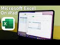 A guide to Microsoft Excel on the M4 iPad Pro. Tool bars, formulas, pivot tables, and more!