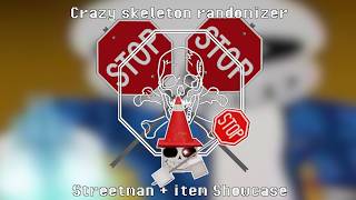 Roblox Crazy skeleton randomizer Streetman + item showcase