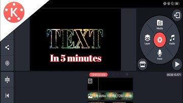 Make moving Light text Animation in kinemaster| Moving light Animation in text using Android